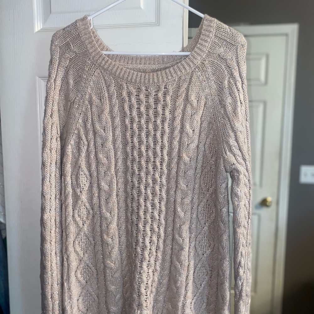 Cable Knit Cream Sweater